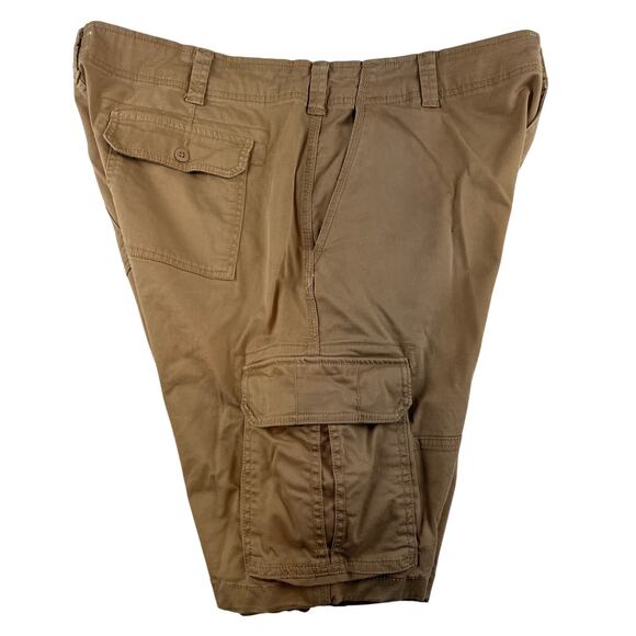 Goodfellow & Co Men's Cargo Shorts Tan Khaki Sz 40 Flat Front Casual 11" inseam - Picture 3 of 13